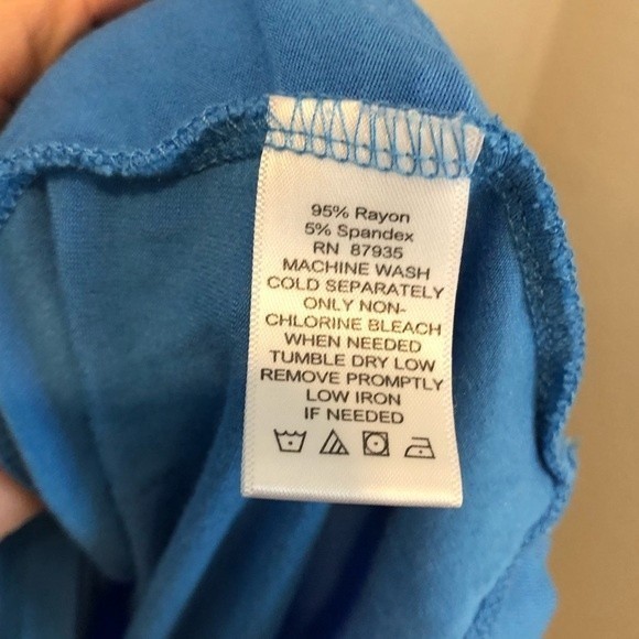 LOGO‎ Lori Goldstein Pocket Tunic Blue Small Petite - Picture 3 of 6